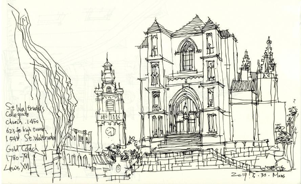 阿瑞手绘圣瓦图学院教堂速写.jpg