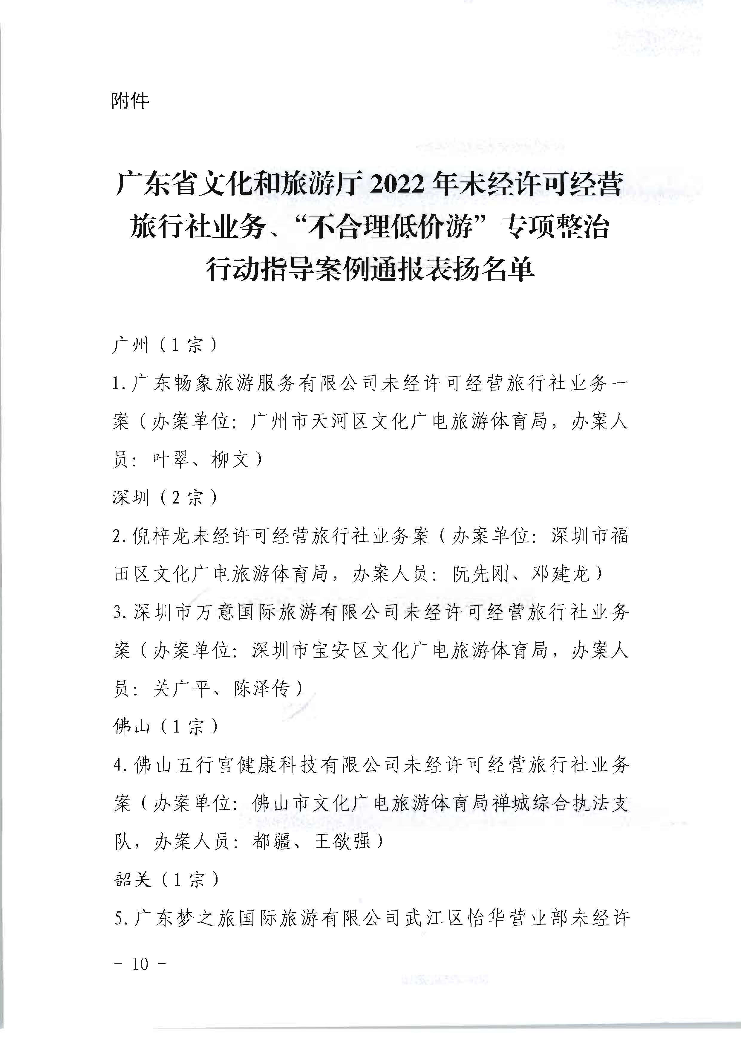 广东省文化和旅游厅关于开展2022年未经许可经营旅行社业务及“不合理低价游”专项整治行动的情况通报_页面_10.jpg