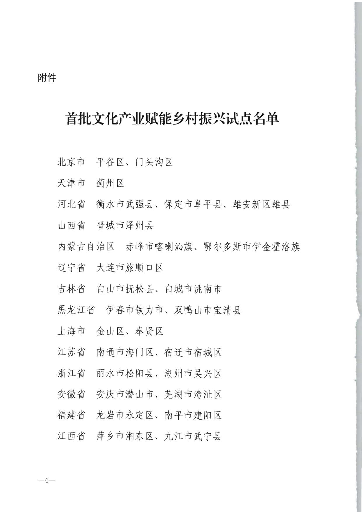 文化和旅游部办公厅 教育部办公厅 自然资源部办公厅 农业农村办公厅关于公布首批文化产业赋能乡村振兴试点名单的通知_4.jpg